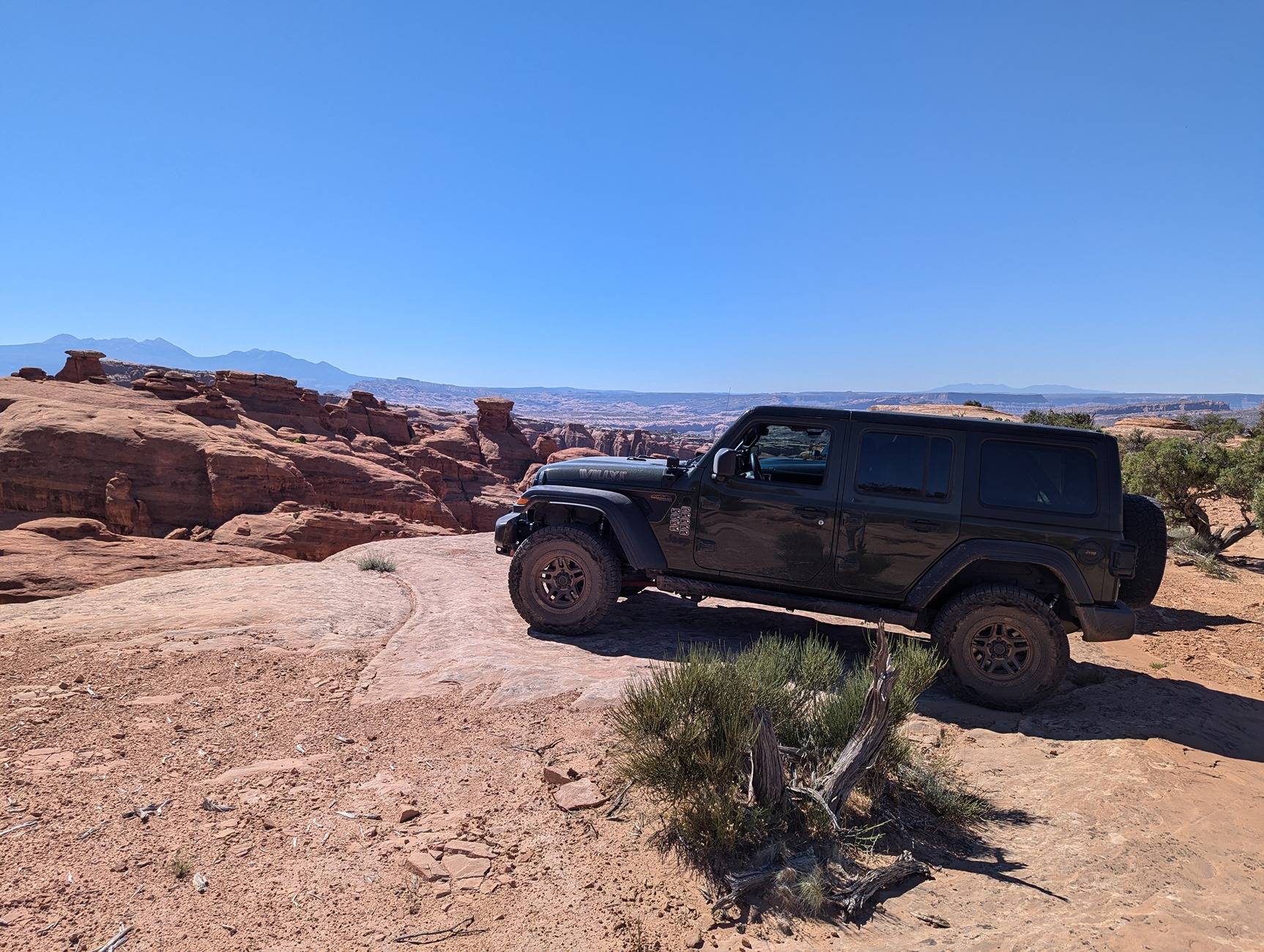 Jeep Wrangler JL Good RV parks around Moab. PXL_20240705_162957183