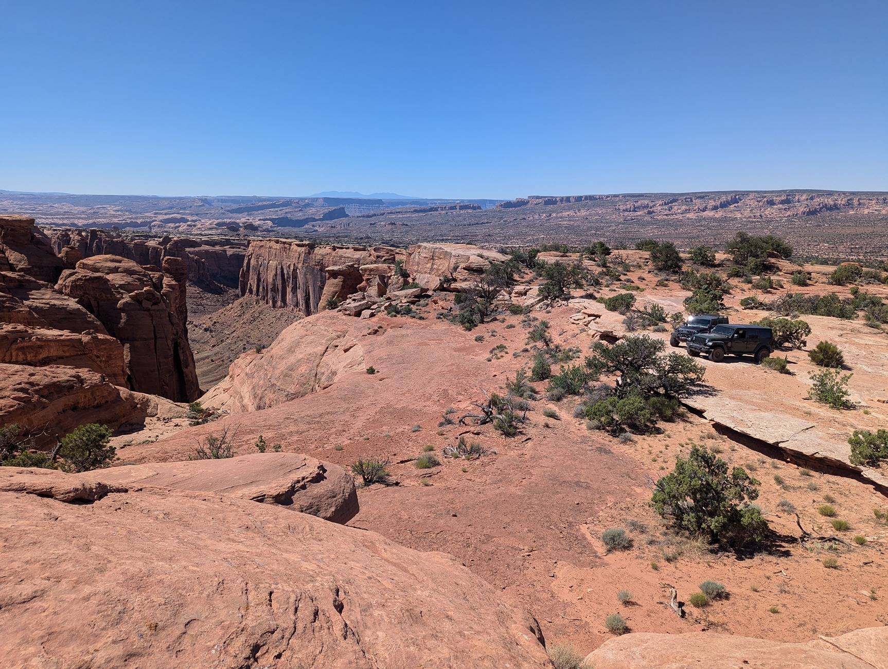 Jeep Wrangler JL Good RV parks around Moab. PXL_20240705_163328853