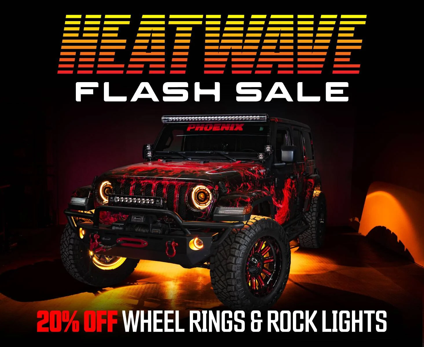 Jeep Wrangler JL ORACLE Lighting FLASH SALE heatwave-promo-JL