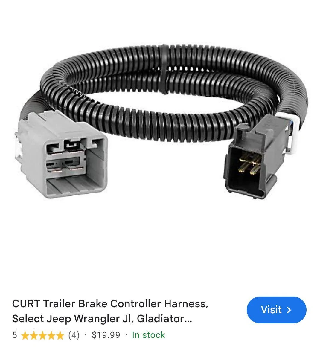 Jeep Wrangler JL Help! Brake controller wire connector the same as under dash? Screenshot_20240720-190922