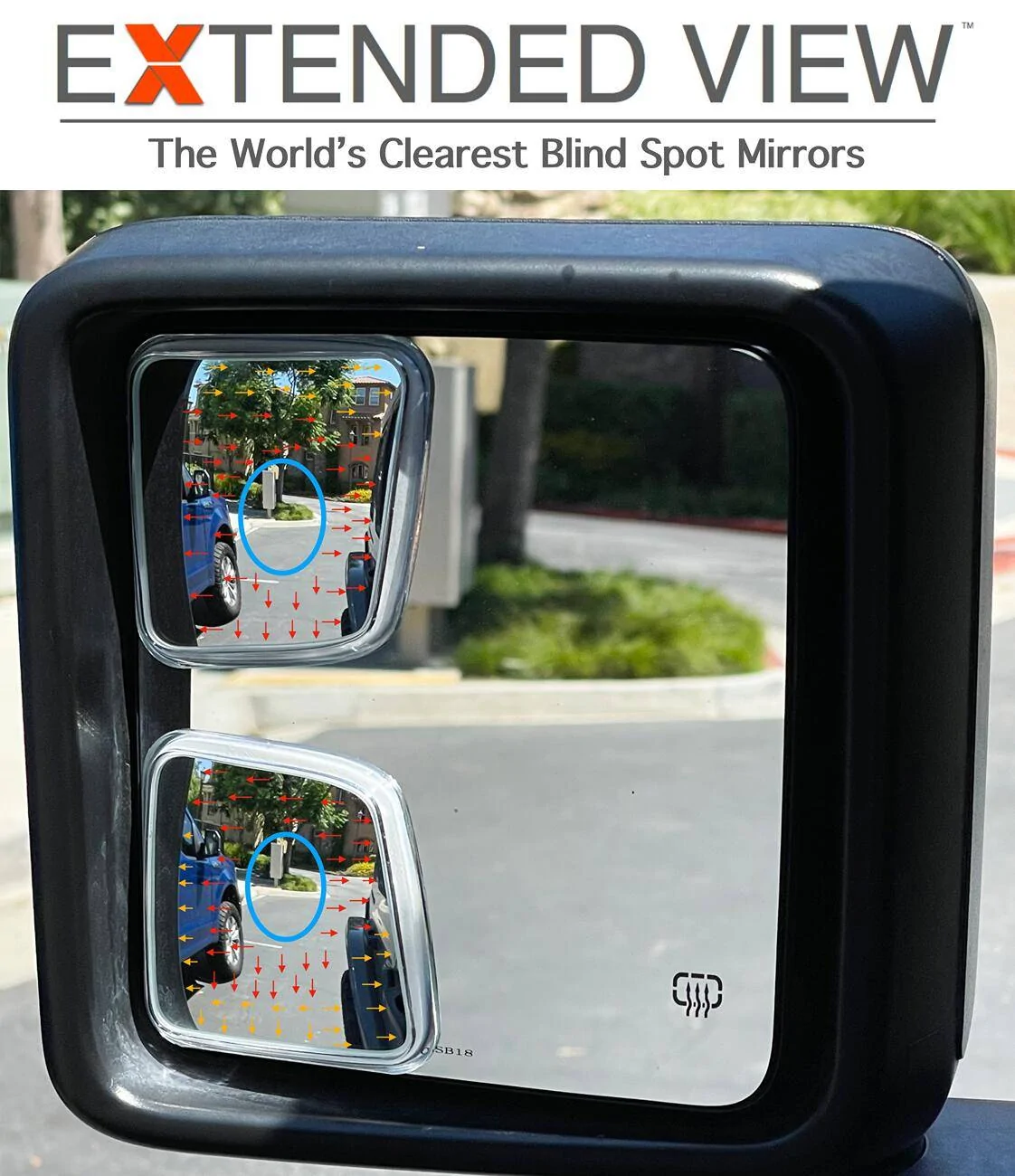 Jeep Wrangler JL Custom Wrangler Blind Spot Mirrors Top V Bottom