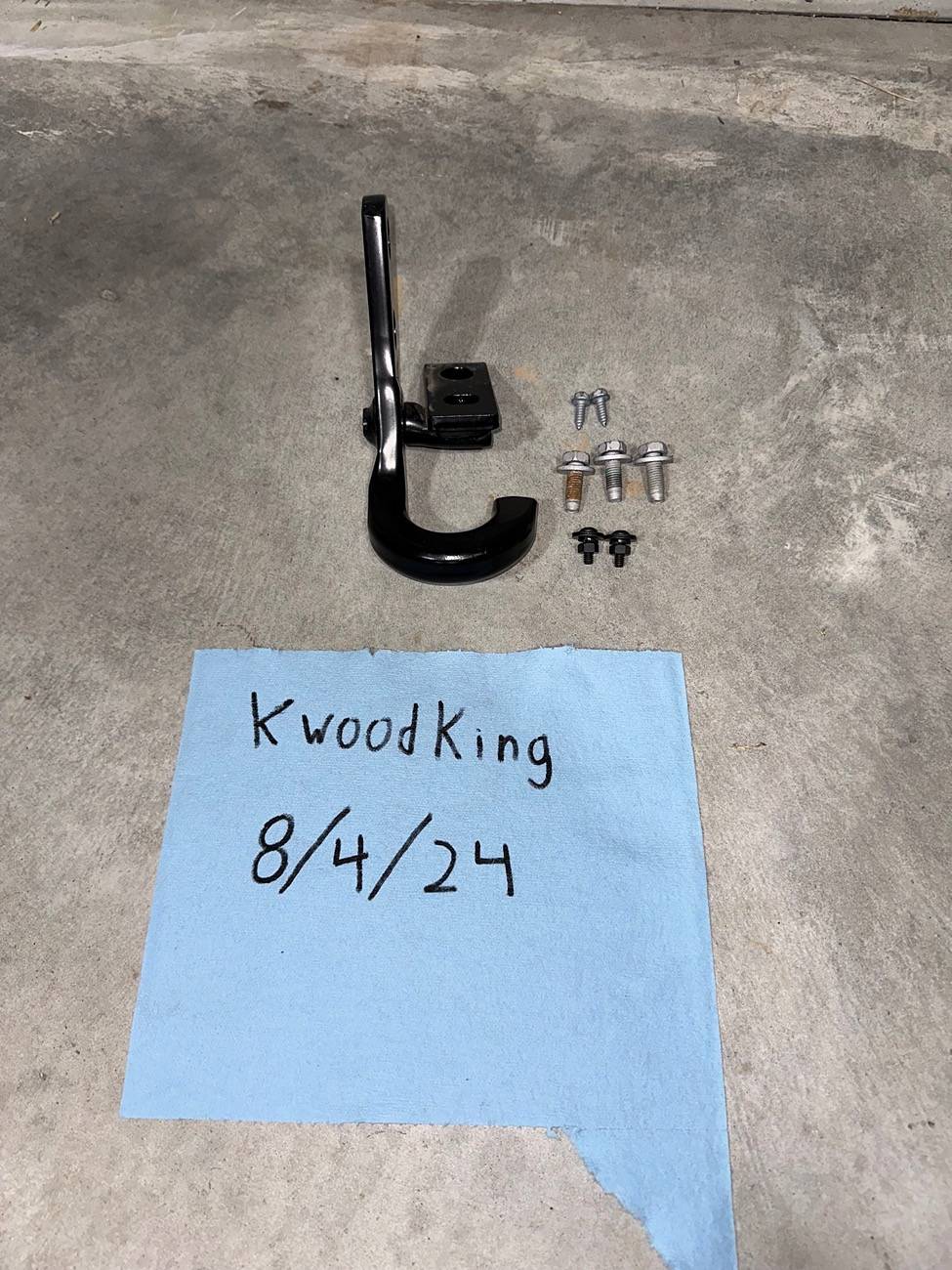 Jeep Wrangler JL Rear Tow Hook 68268971 + Hardware IMG_2330