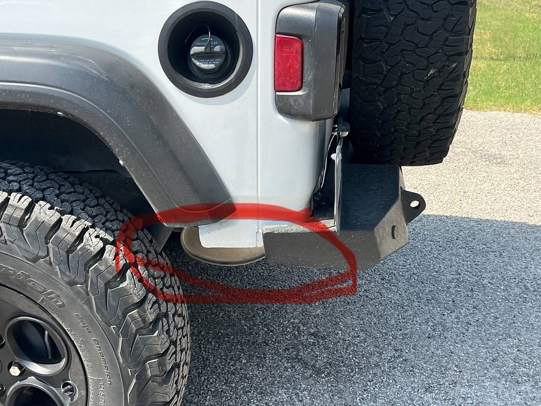 Jeep Wrangler JL DV8 Rear Bumper JL IMG_6330