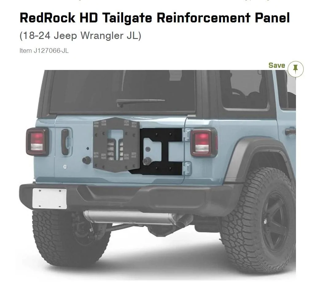 Jeep Wrangler JL Spare tire reinforcement Screenshot 2024-08-18 112236