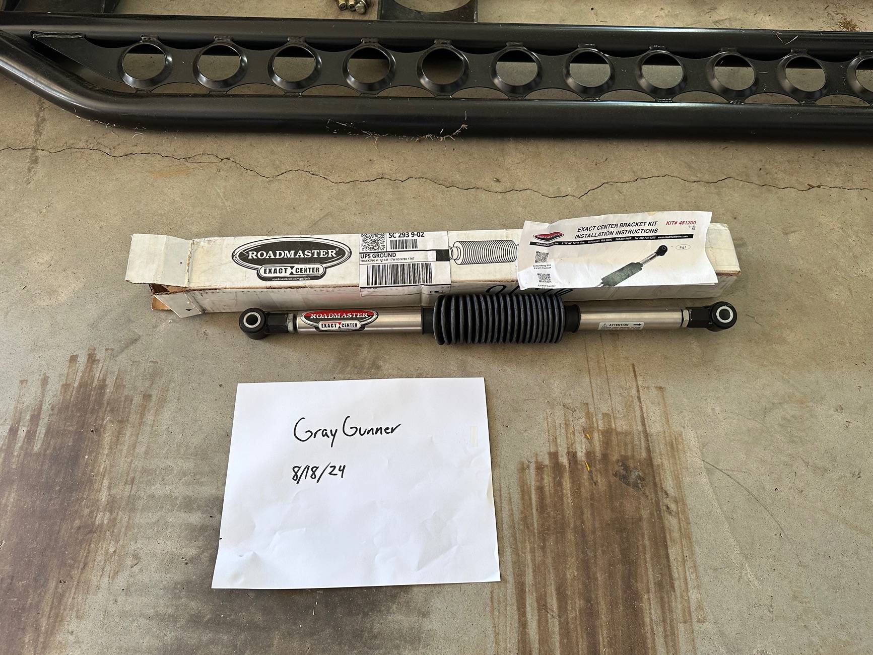 Jeep Wrangler JL 140# Exact Center Steering Stabilizer IMG_2527