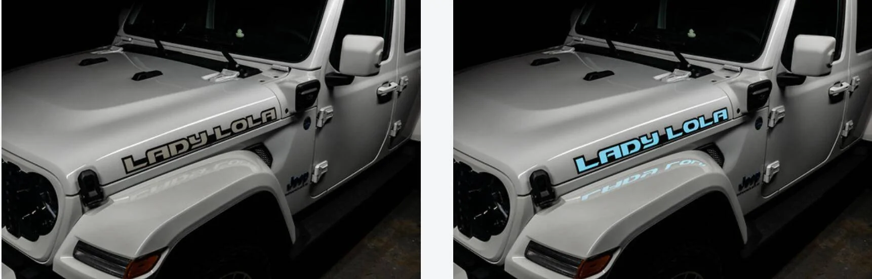 Jeep Wrangler JL NEW! Illuminated EL Hood Graphics from ORACLE Lighting NOW Available! Screenshot 2024-08-19 at 4.42.12 PM