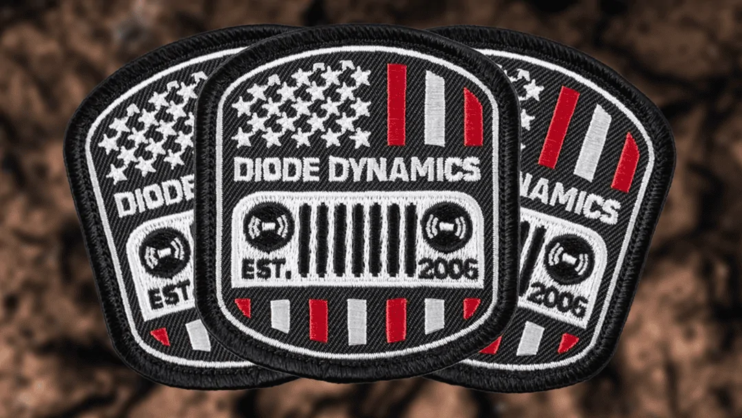 Jeep Wrangler JL Jeep Flag Velcro Patch | Diode Dynamics AImPsyN