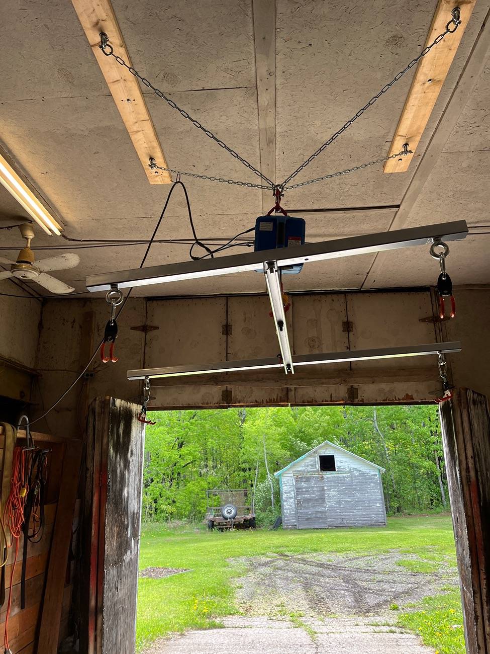 Jeep Wrangler JL DIY Hardtop Hoist Garage Setup Complete IMG_0418