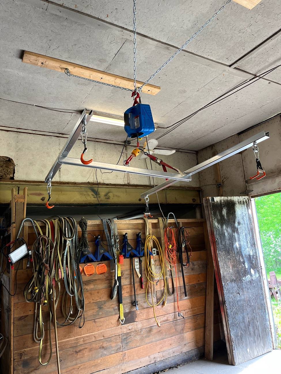 Jeep Wrangler JL DIY Hardtop Hoist Garage Setup Complete IMG_0419