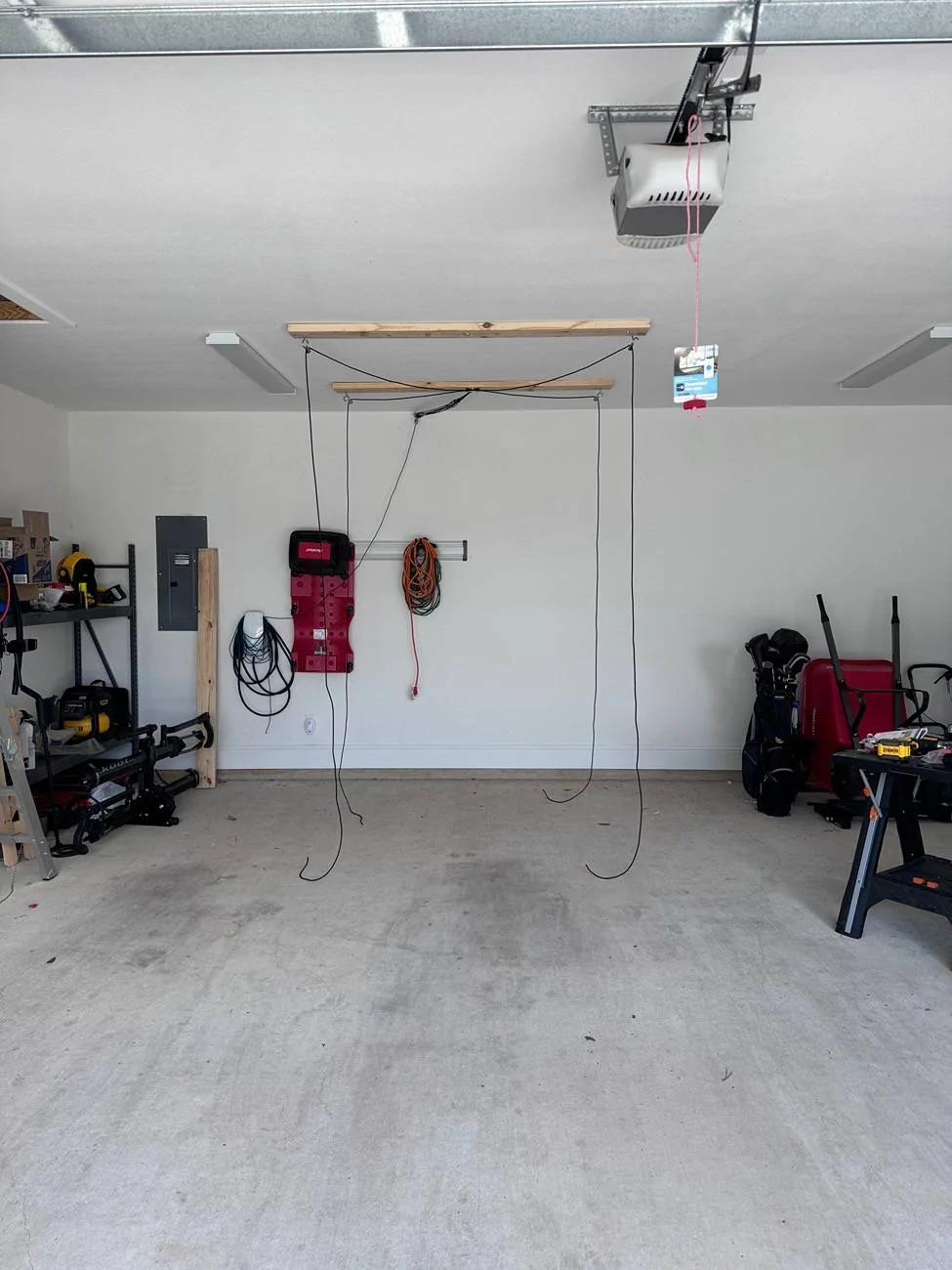Jeep Wrangler JL DIY Hardtop Hoist Garage Setup Complete IMG_2685
