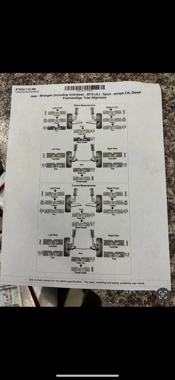 Jeep Wrangler JL Alignment/Caster IMG_4303