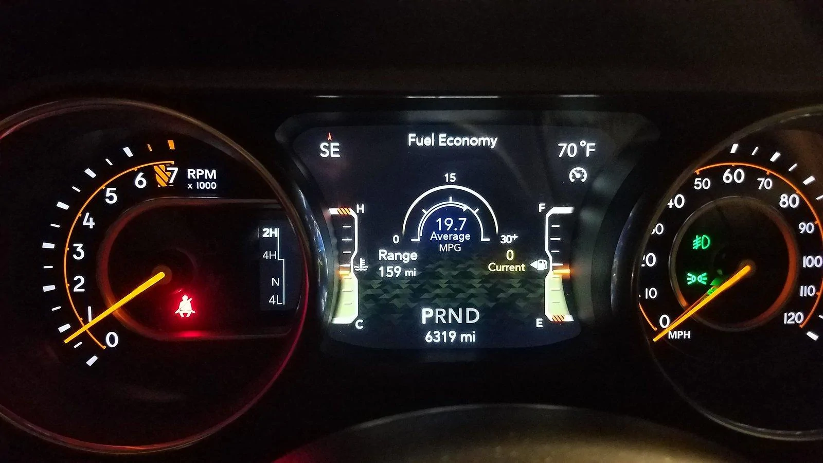 Jeep Wrangler JL MPG impressive so far 20180926_065615[1]