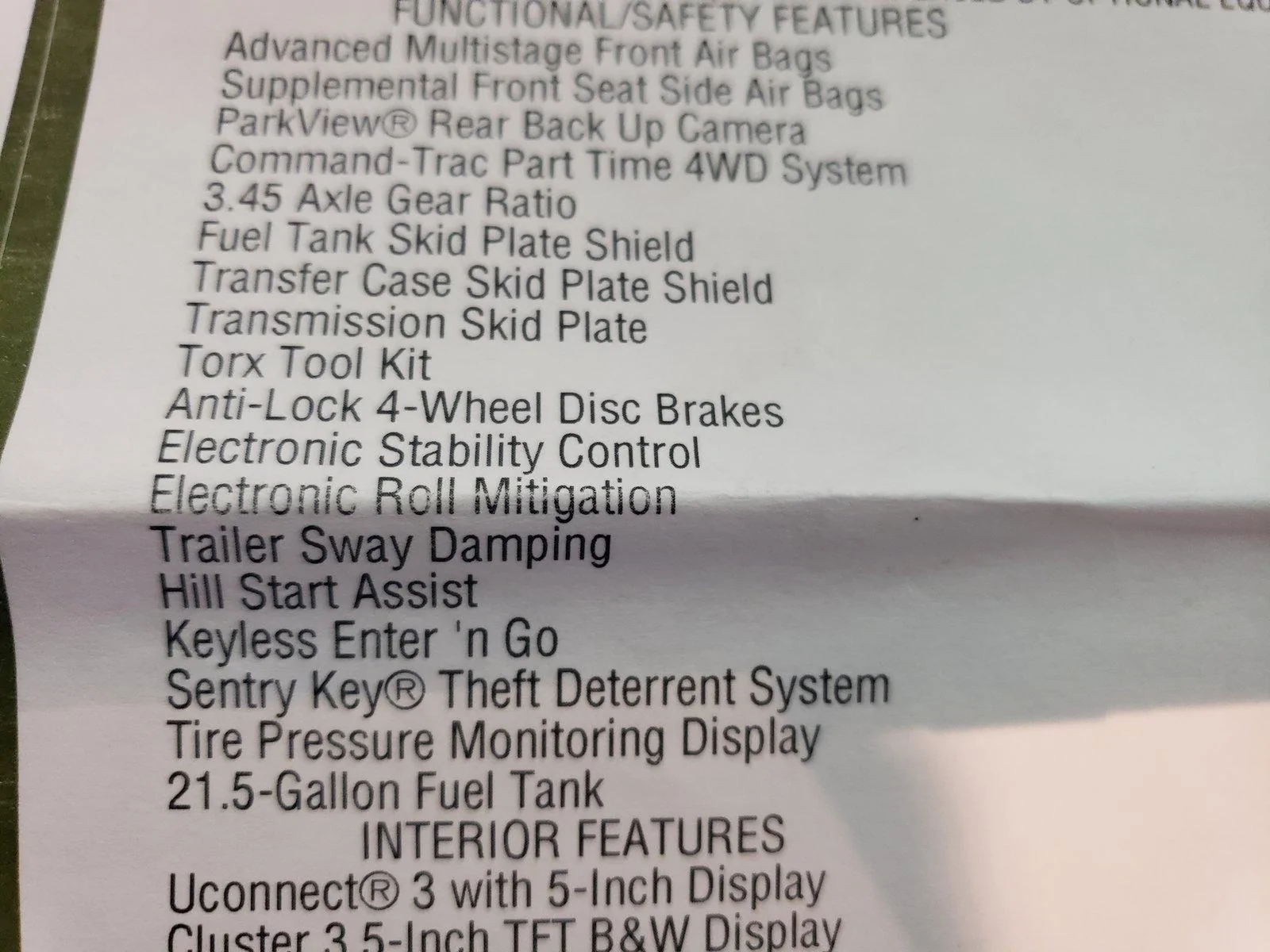 Jeep Wrangler JL Keyless Enter 'n go - 2018 JL Sport 20180928_085445