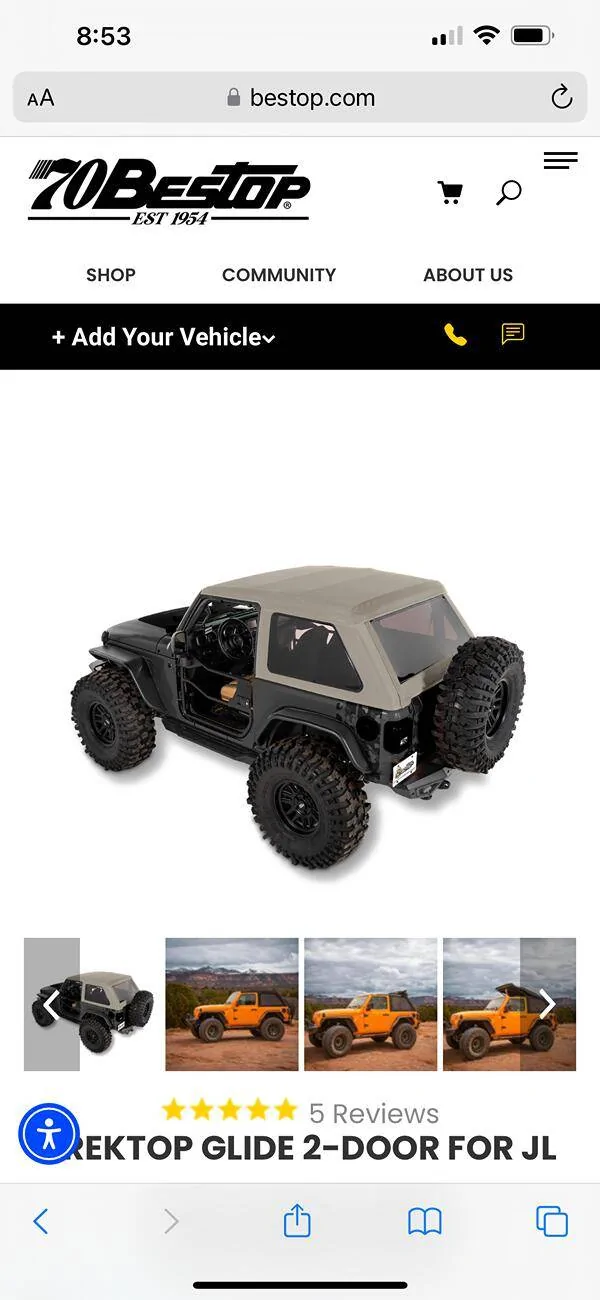 Jeep Wrangler JL Tan top now available! IMG_1009