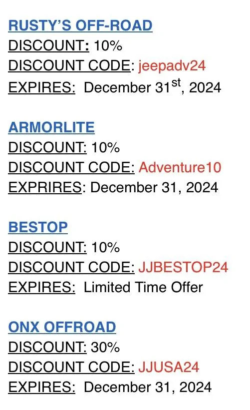 Jeep Wrangler JL Discount Codes IMG_1806