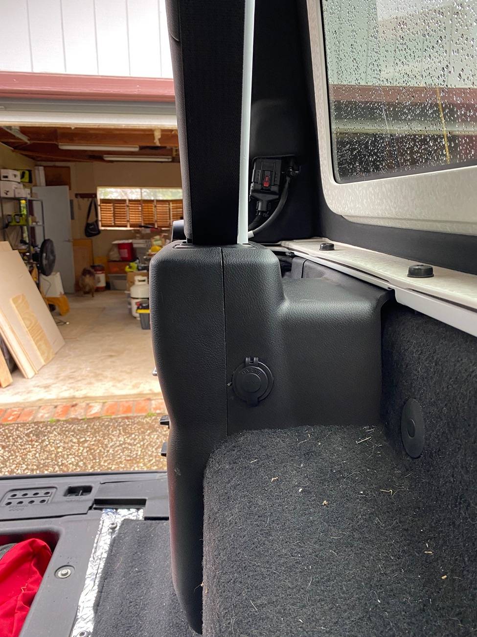 Jeep Wrangler JL Relocating cargo 12 volt IMG_4936