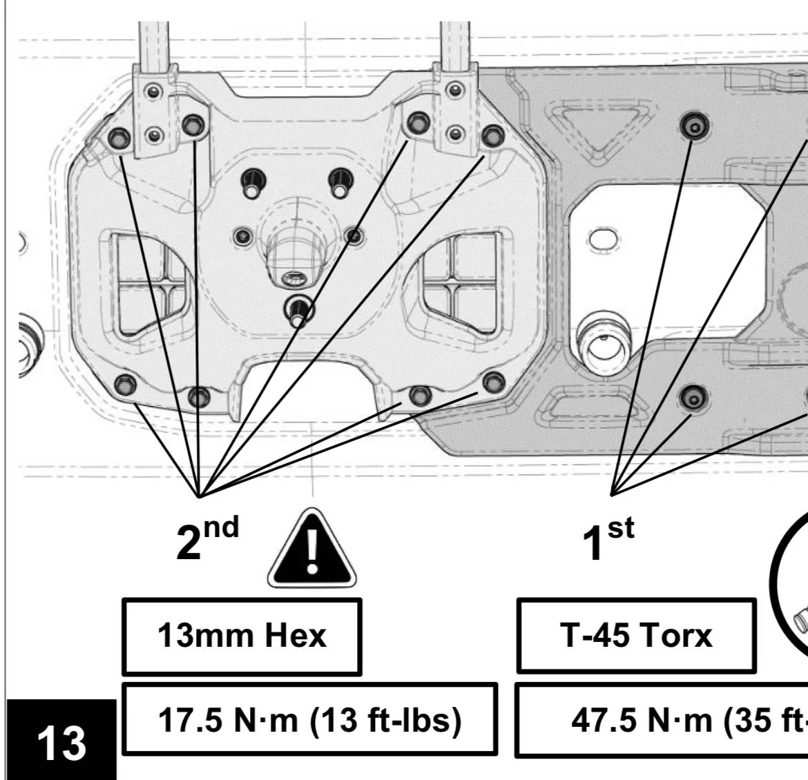 Jeep Wrangler JL Teraflex adjustable tire carrier installation tailgate bolt torque IMG_9950