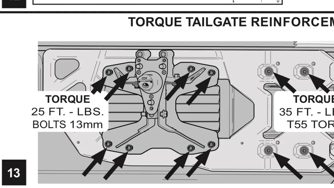 Jeep Wrangler JL Teraflex adjustable tire carrier installation tailgate bolt torque IMG_9951