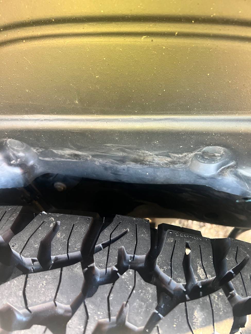 Jeep Wrangler JL Frame damage or is it ok IMG_4118