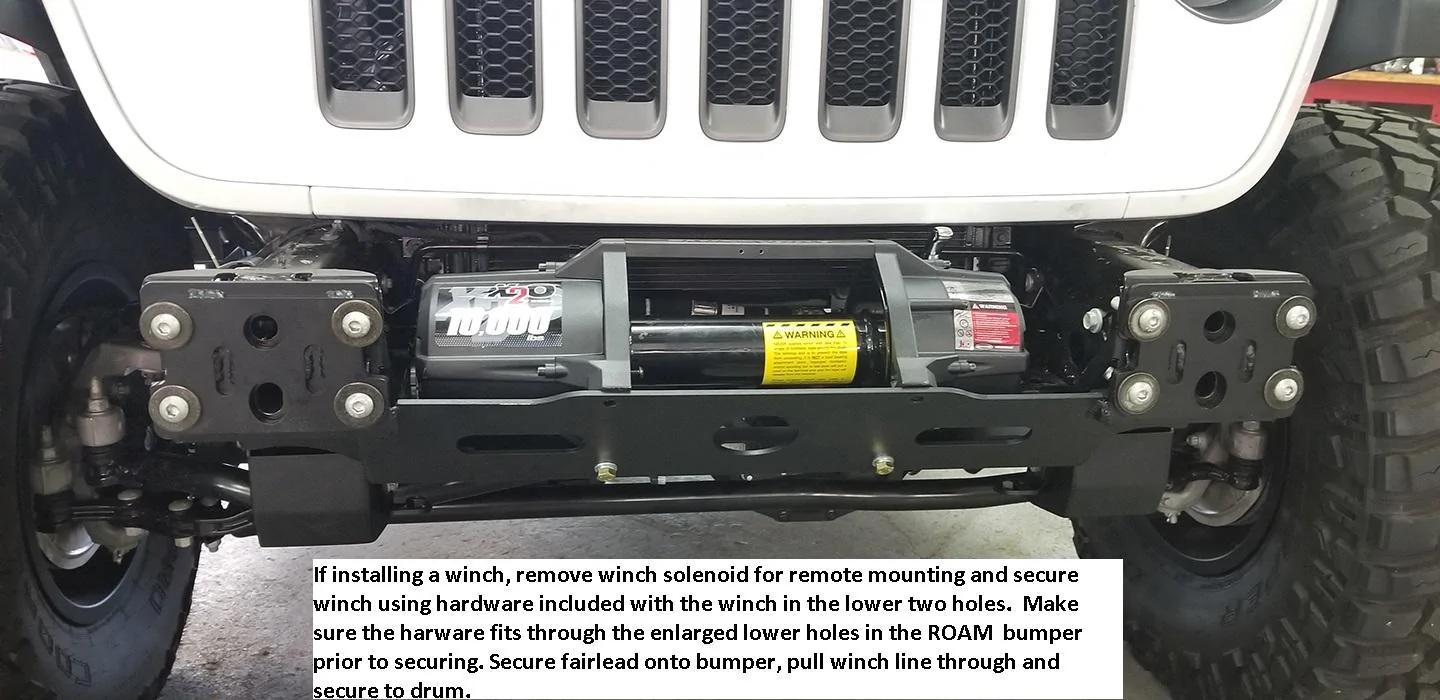 Jeep Wrangler JL ROAM Front Bumper Install 23-winch