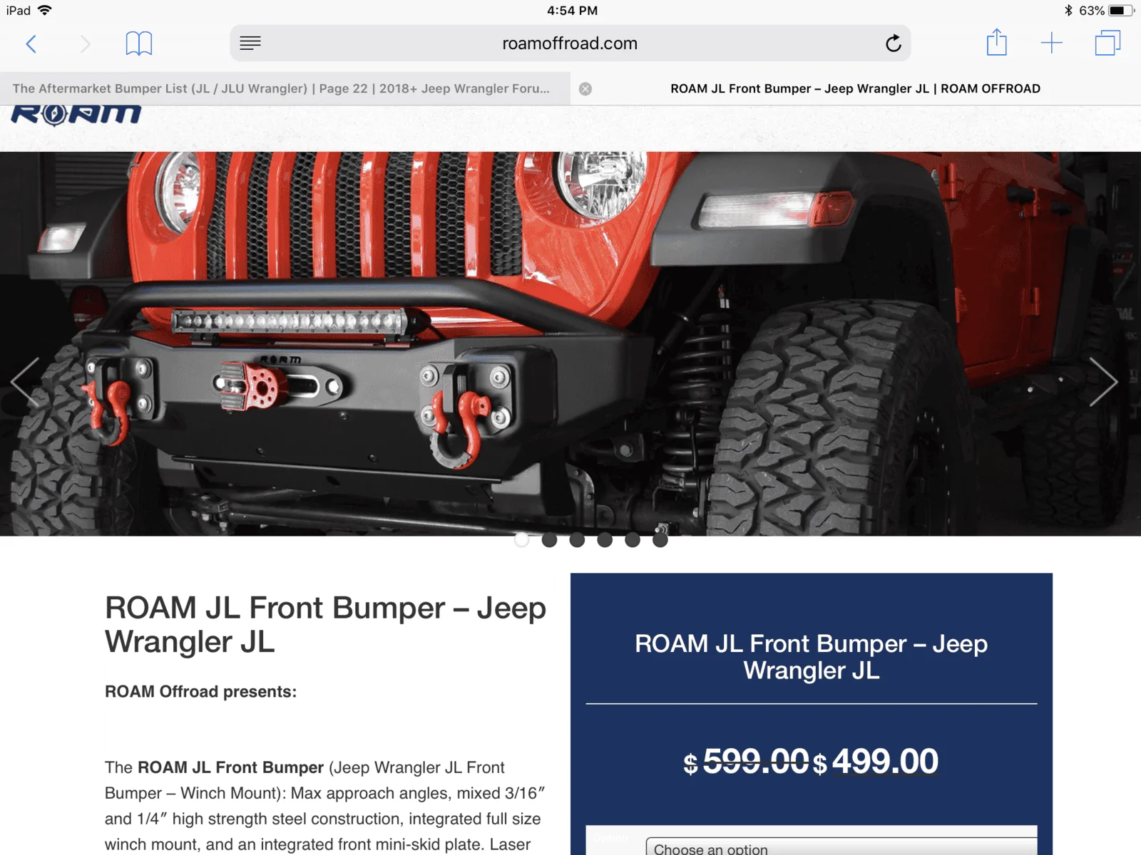 Jeep Wrangler JL ROAM Front Bumper Install 407120FB-6F62-4884-A31E-A5E73DA3D7AF