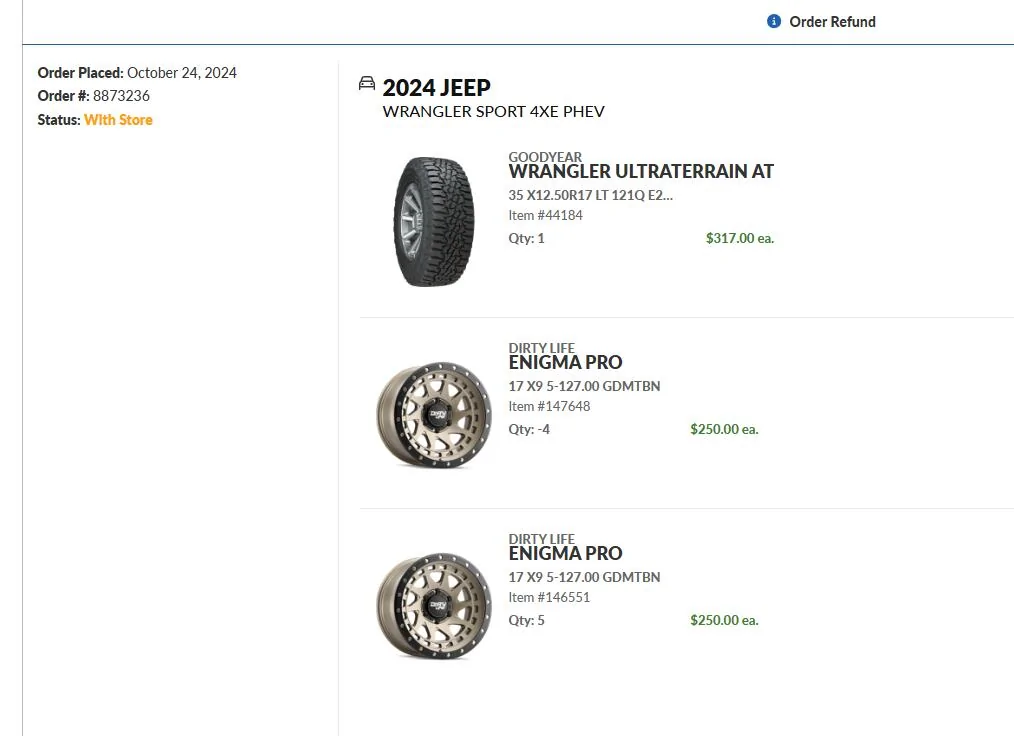 Jeep Wrangler JL Discount Tire shenanigans... 2024-10-24 (1)