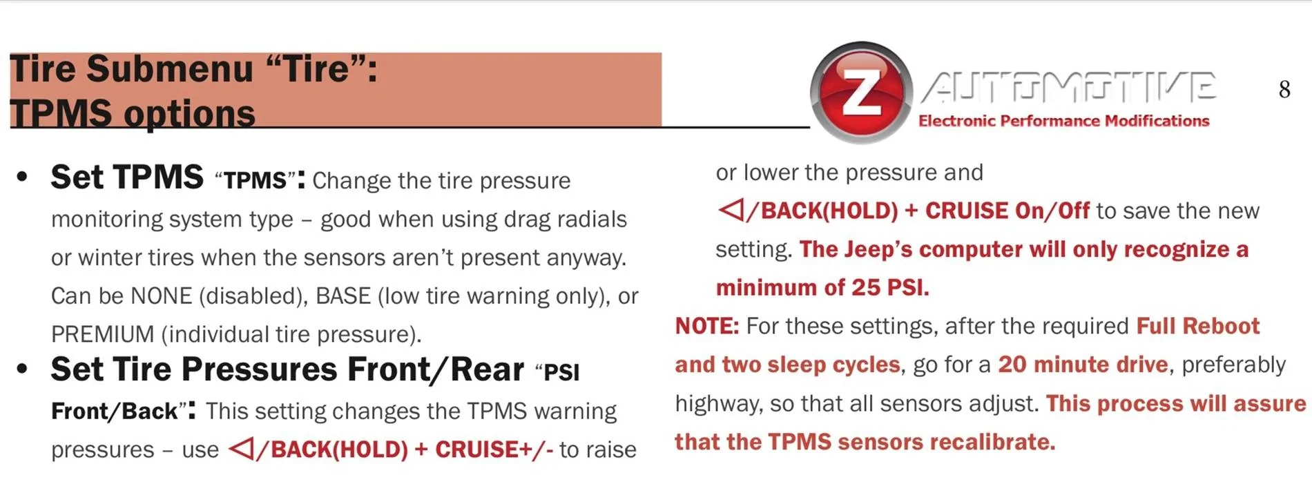 Jeep Wrangler JL How to lower the TPMS warning threshold IMG_2106