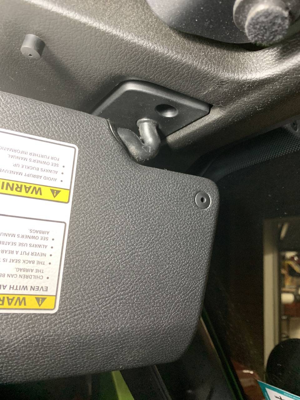Jeep Wrangler JL Sun Visor Fix IMG_7768