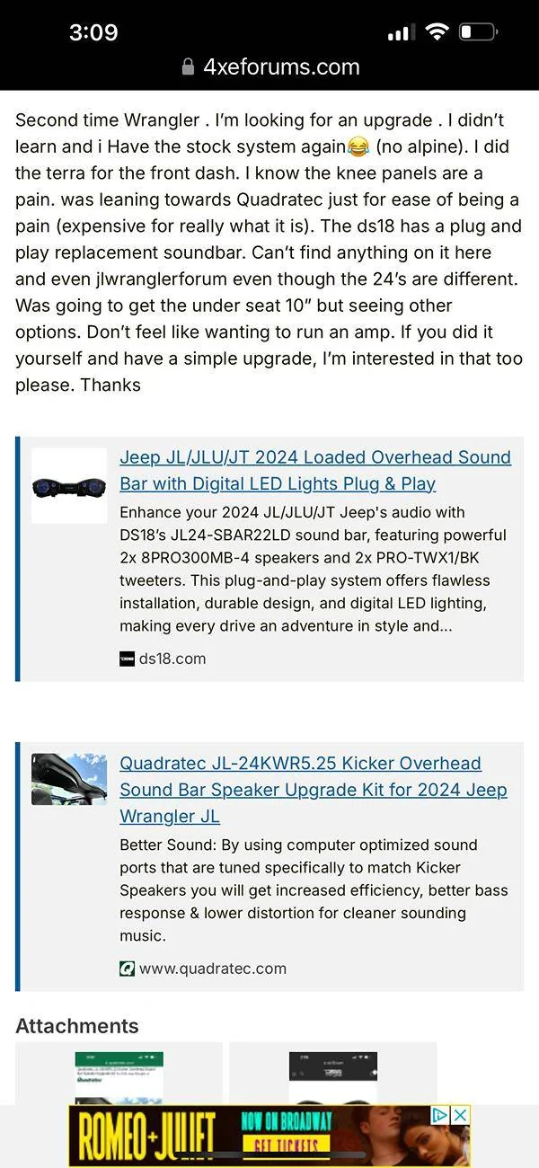 Jeep Wrangler JL 2024 Soundbar options IMG_2928