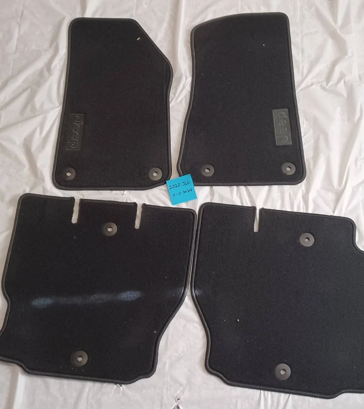 Jeep Wrangler JL NEW carpet floor mat set-- 4 door jeeprugmats