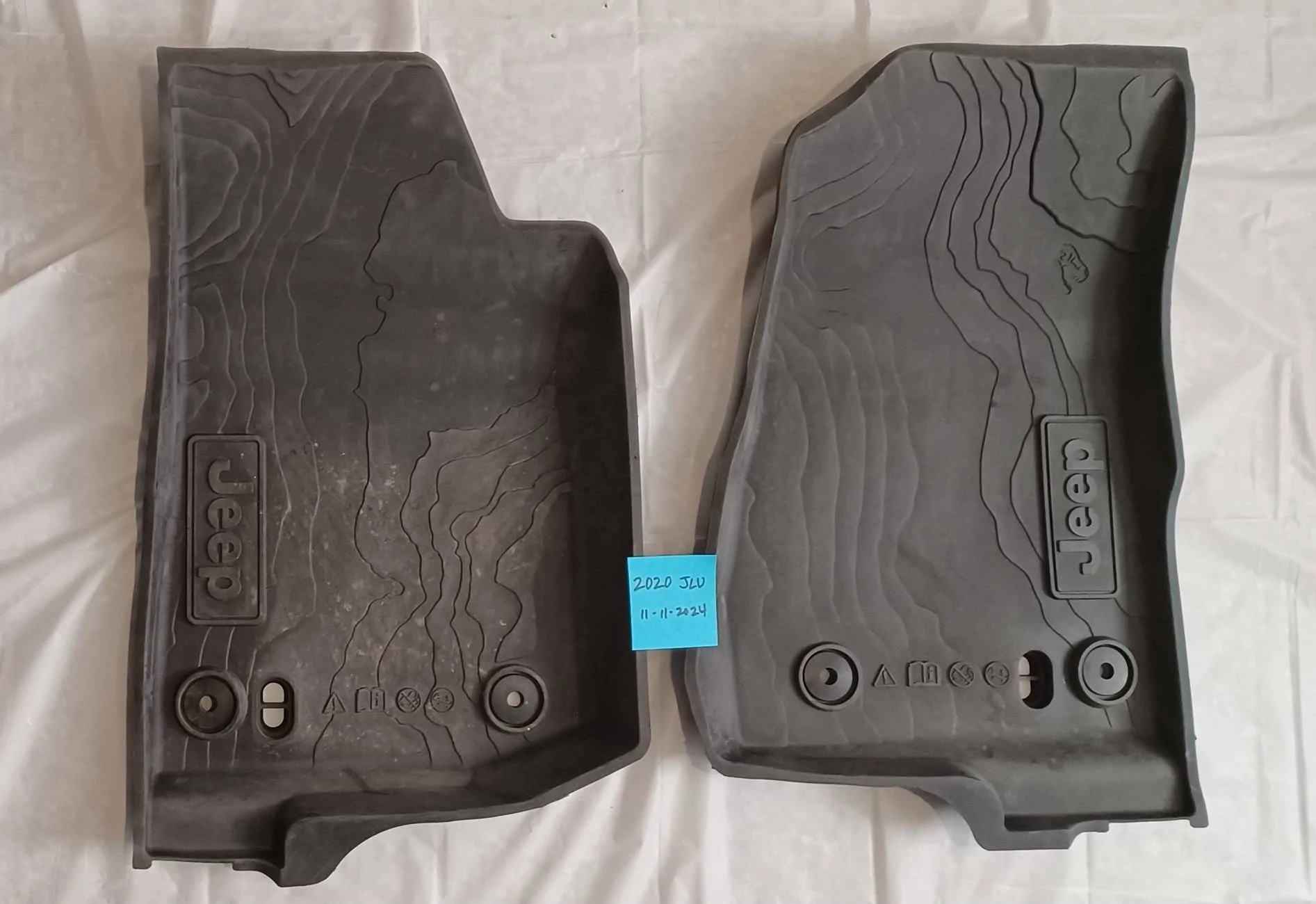 Jeep Wrangler JL winter mat set..2020 JLU jlfront