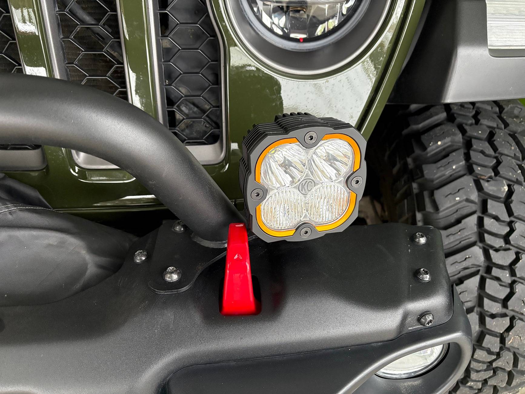 Jeep Wrangler JL KC Flex Era 4s on Front Bumper - Feedback on Positioning & Angle IMG_6211