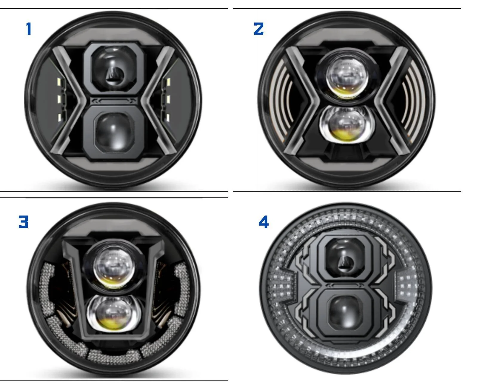 Jeep Wrangler JL Which headlight do you prefer? 1-4