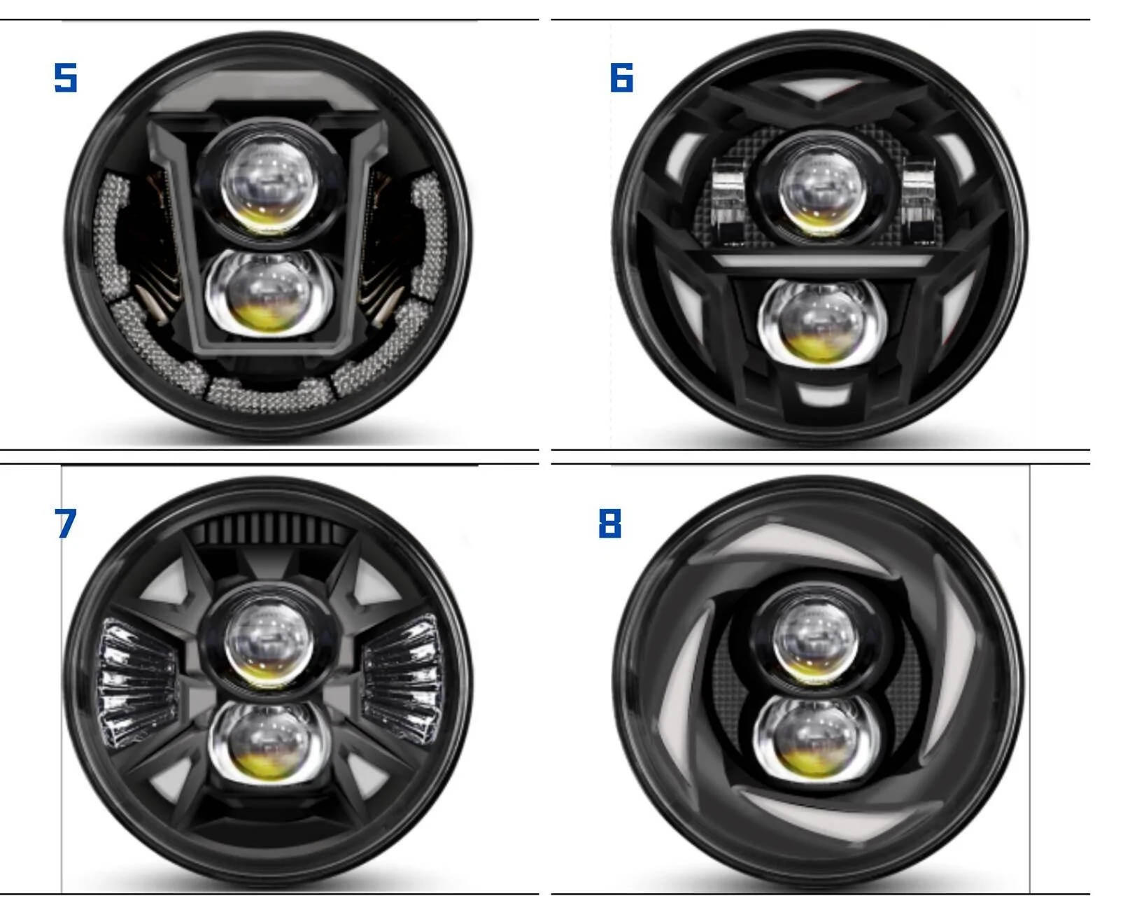 Jeep Wrangler JL Which headlight do you prefer? 5-8