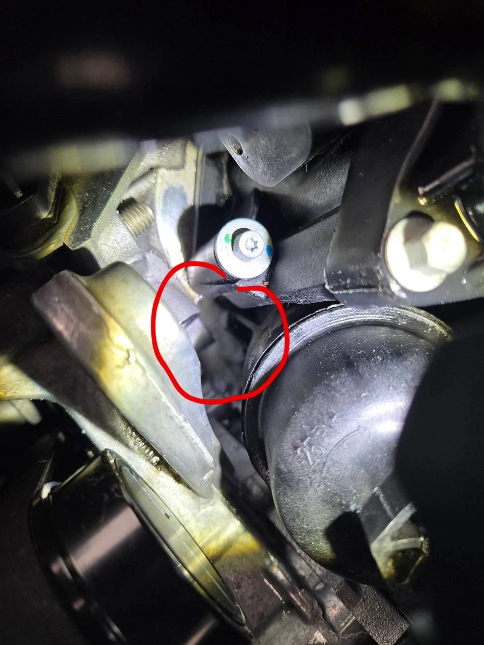 Jeep Wrangler JL Paper towel stuck around the engine 20241208_140530