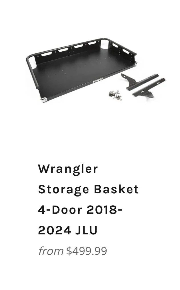 Jeep Wrangler JL Vector Offroad Cargo Basket $250 IMG_5300