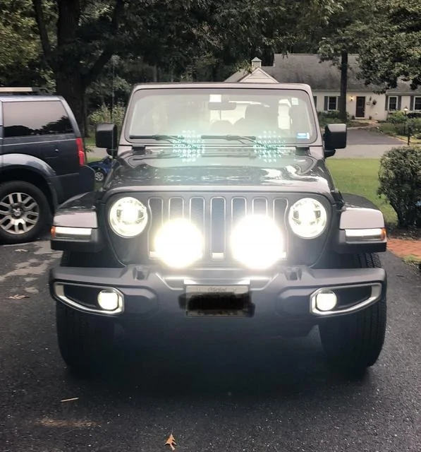 Jeep Wrangler JL Mounted some 9" Rounds on Bumper IMG_0789