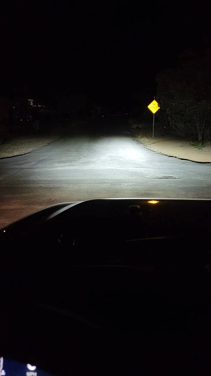 Jeep Wrangler JL For the Naysayers: LED Replacement Bulb Beam Pattern 20250105_183033