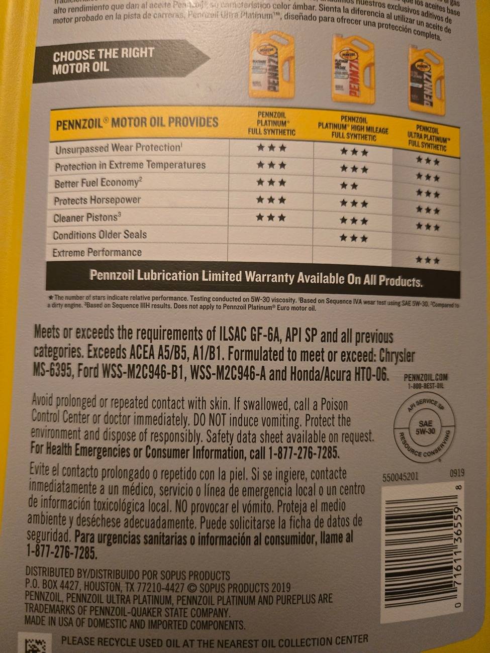 Jeep Wrangler JL Which new vehicle takes MS-6395 5w30? 20250107_195944