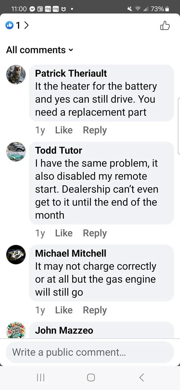 Jeep Wrangler JL Battery problems Screenshot_20250108_110023_Facebook