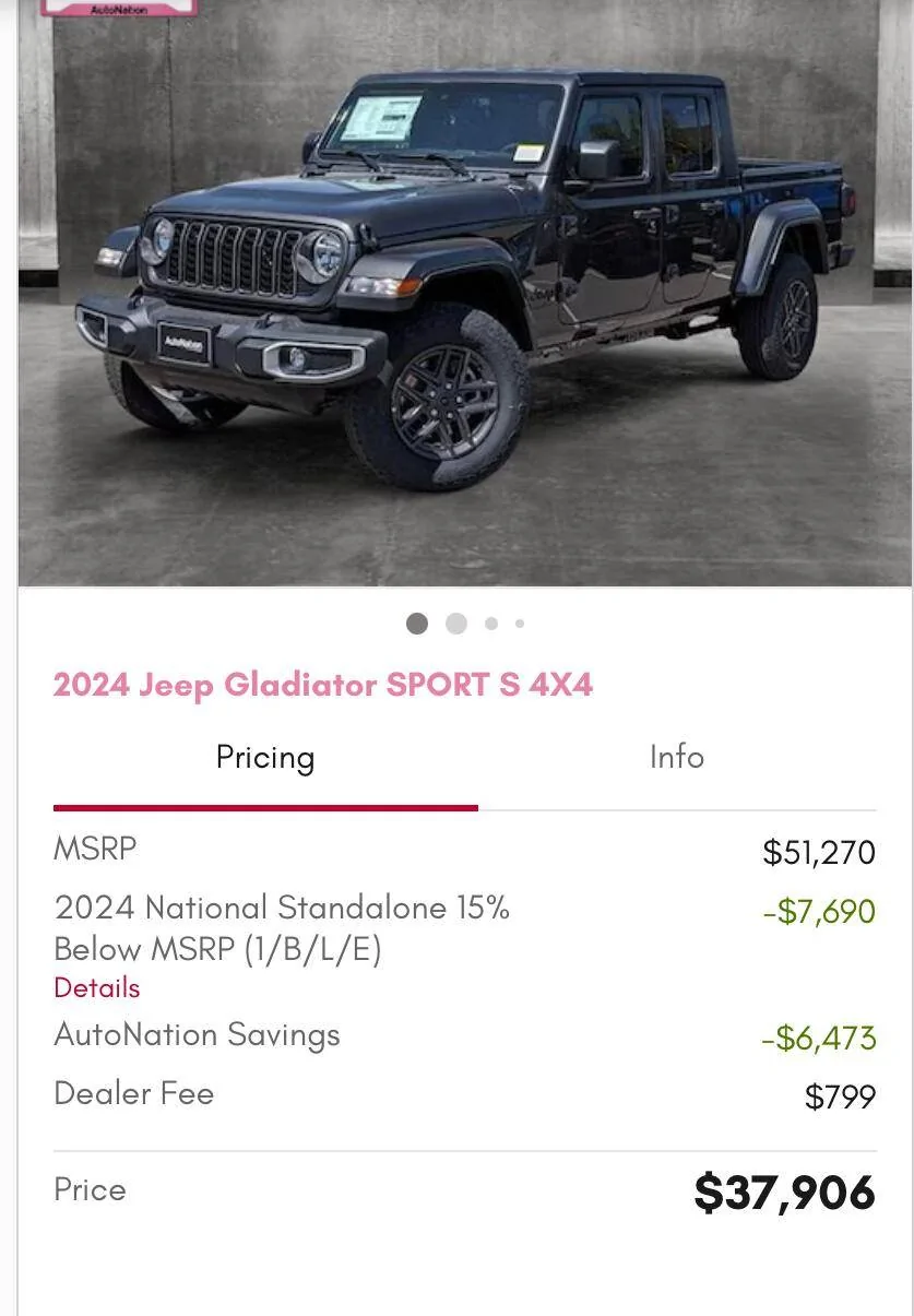 Jeep Wrangler JL New order quote - does this sound right? 1736603832174-6t