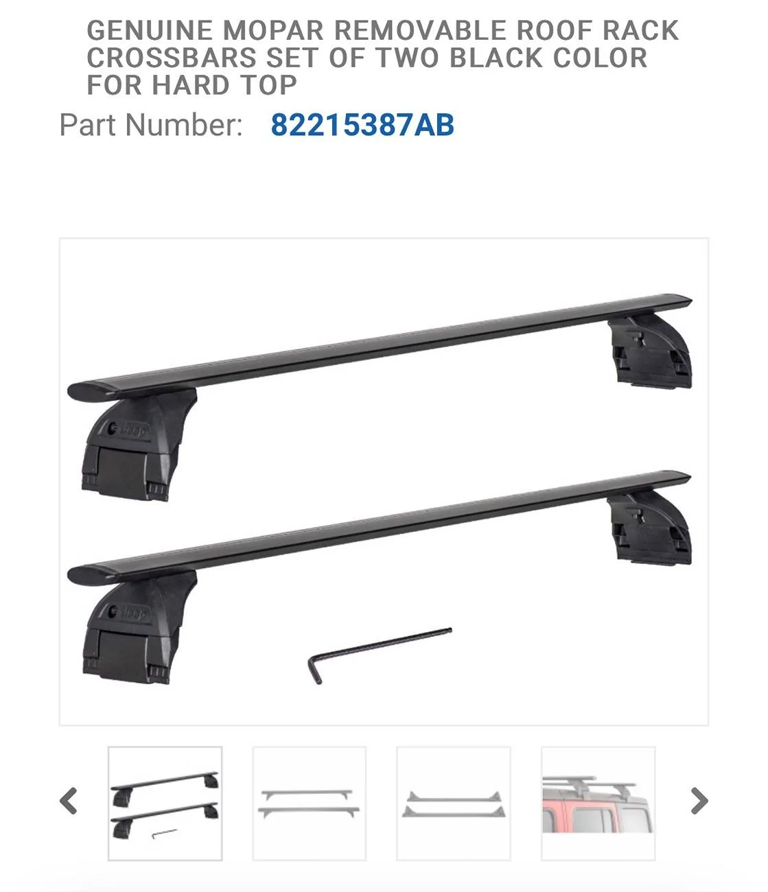 Jeep Wrangler JL WTB : Mopar Roof Rack Cross Bars IMG_7346