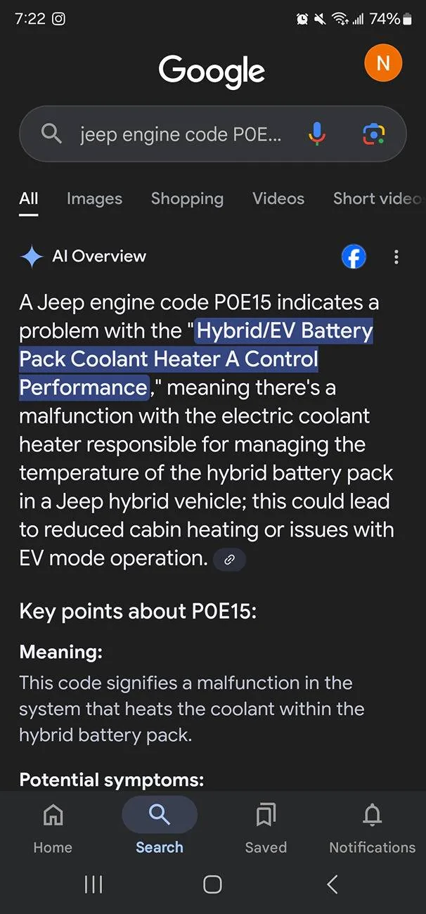 Jeep Wrangler JL CEL but no codes Screenshot_20250124_192253_Googl