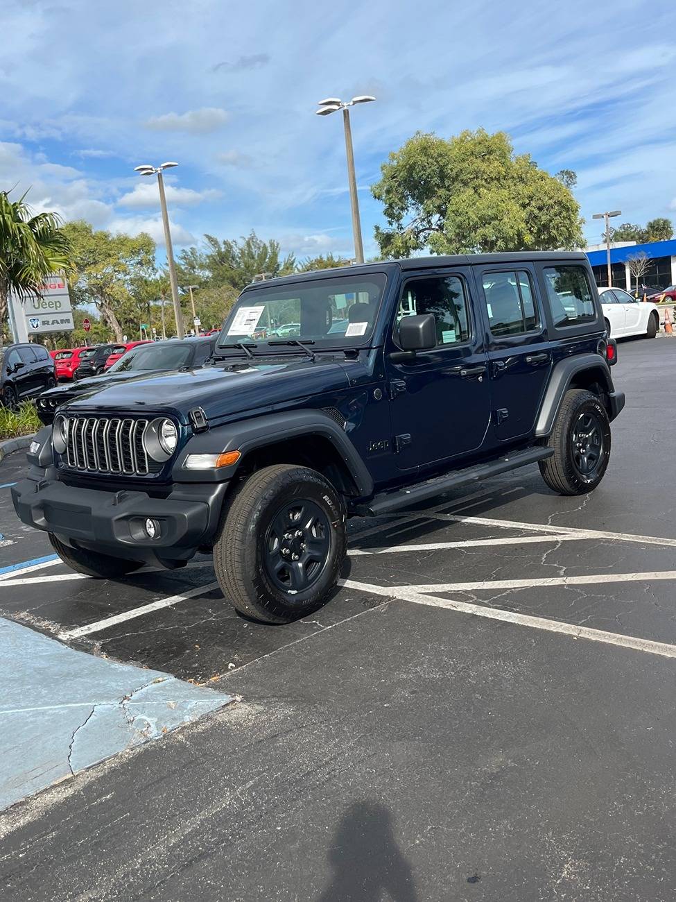 Jeep Wrangler JL New 2025 JL Sport 4 Door 2025 Wrangler JL Fathom Blue