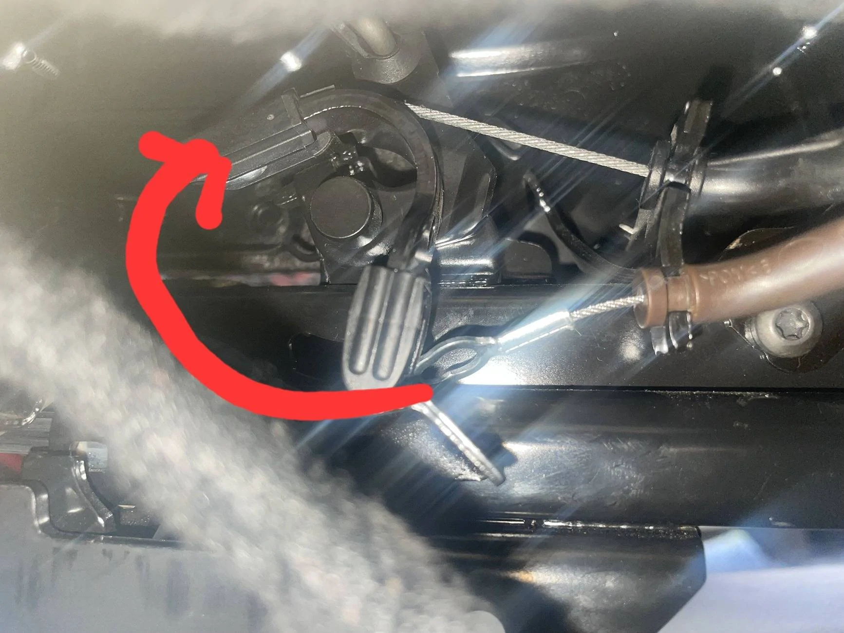 Jeep Wrangler JL Passenger seat stuck again IMG_1179