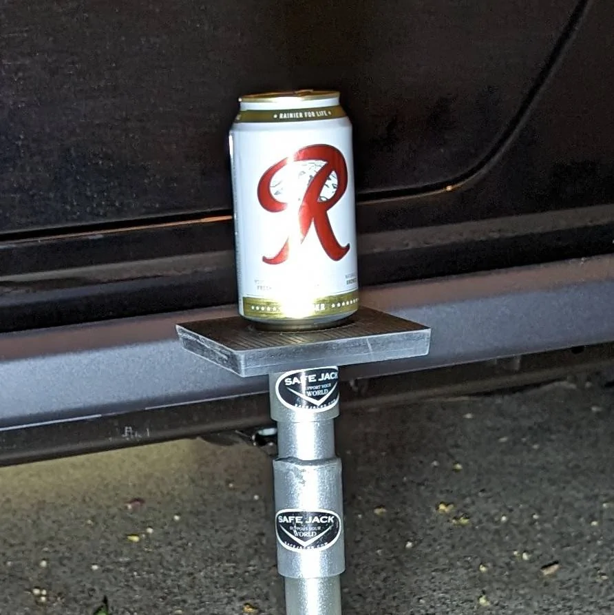 Zuzupord Bottle Jack Adapter - Universal Steel Adapter For Safe Jack Lift Fits 1 61 Inch 41mm Or Smaller Bottle Jacks Works With Round Axles 4 5 Max Square Axles 3 5 Max - View #2