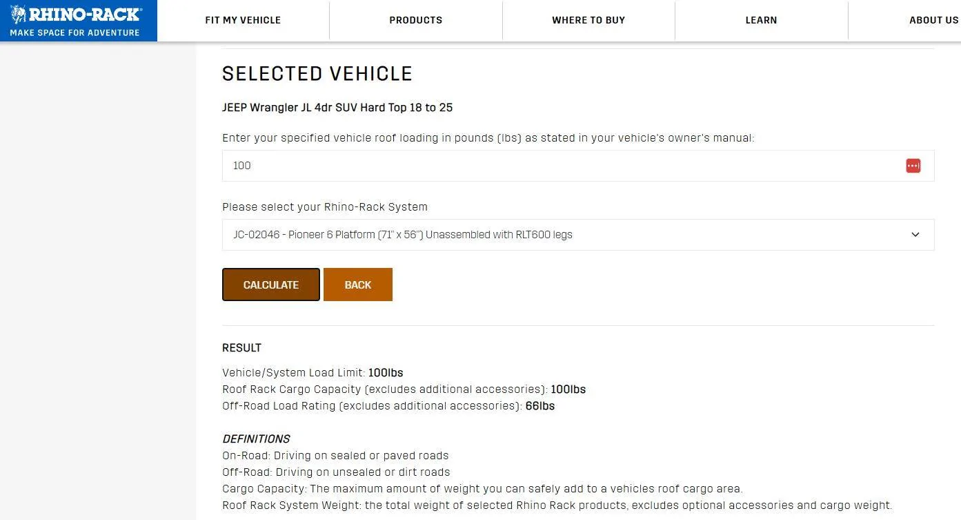 Jeep Wrangler JL Roof rack system load ratings needed 1738458819740-7l