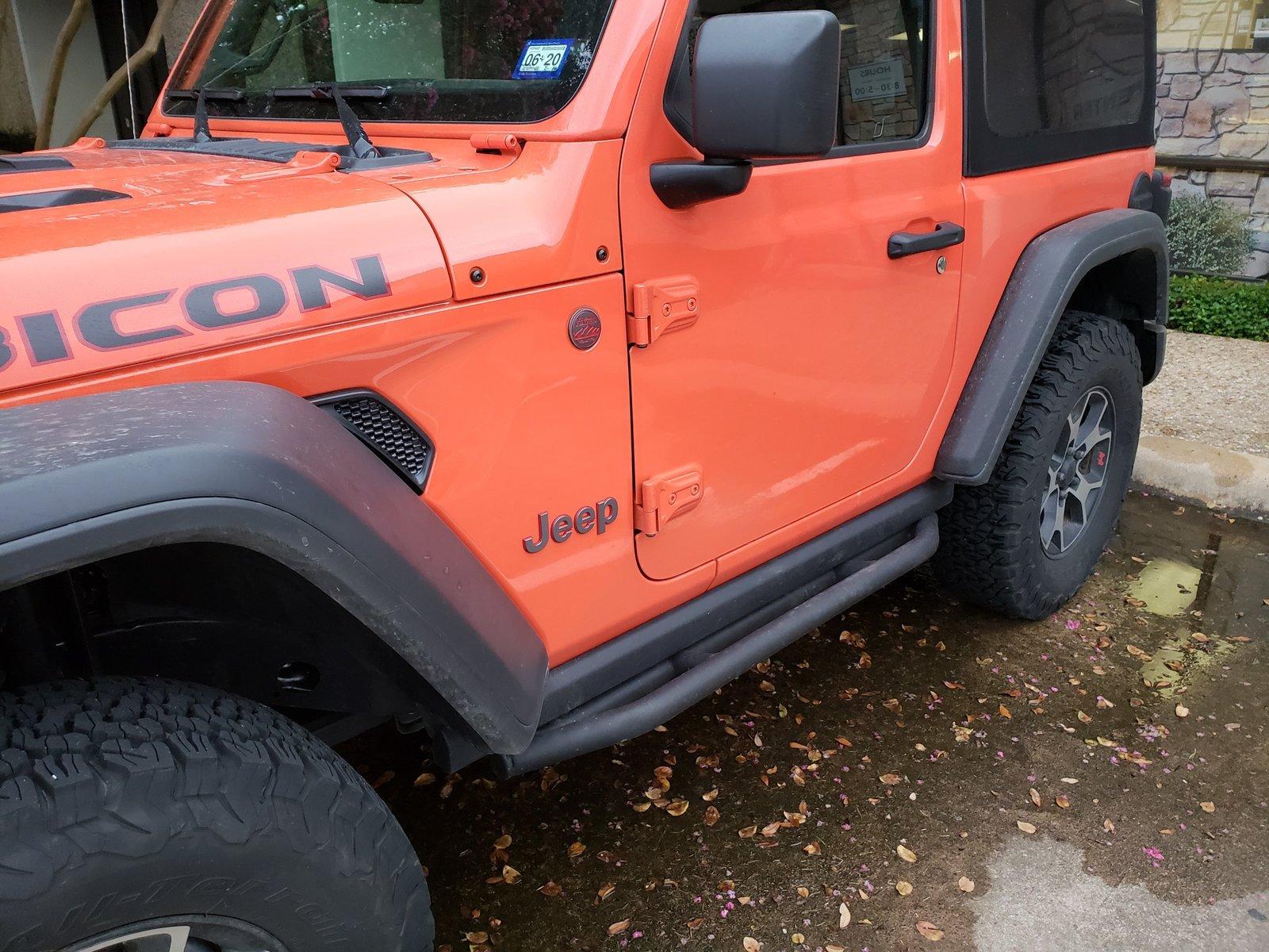 Jeep Wrangler JL 2-door Rubicon Side Steps 20181008_074130_resized
