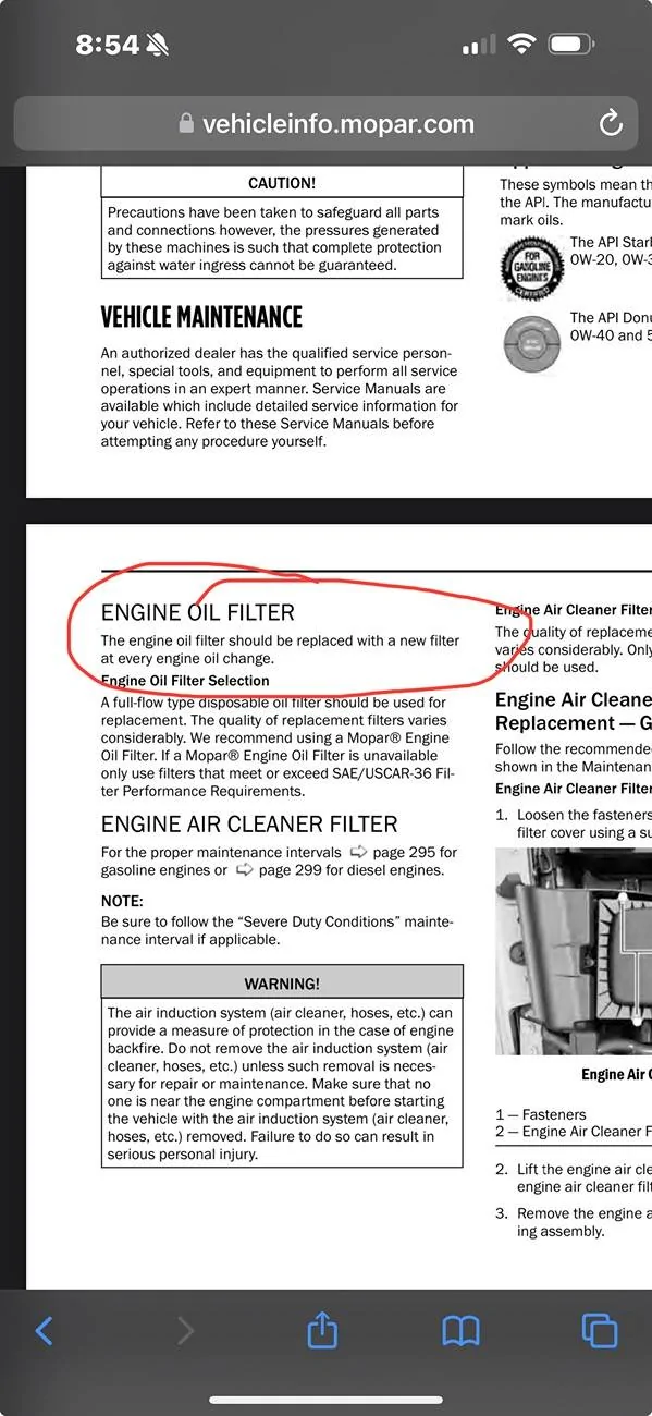Jeep Wrangler JL Changing oil but not filter IMG_8883