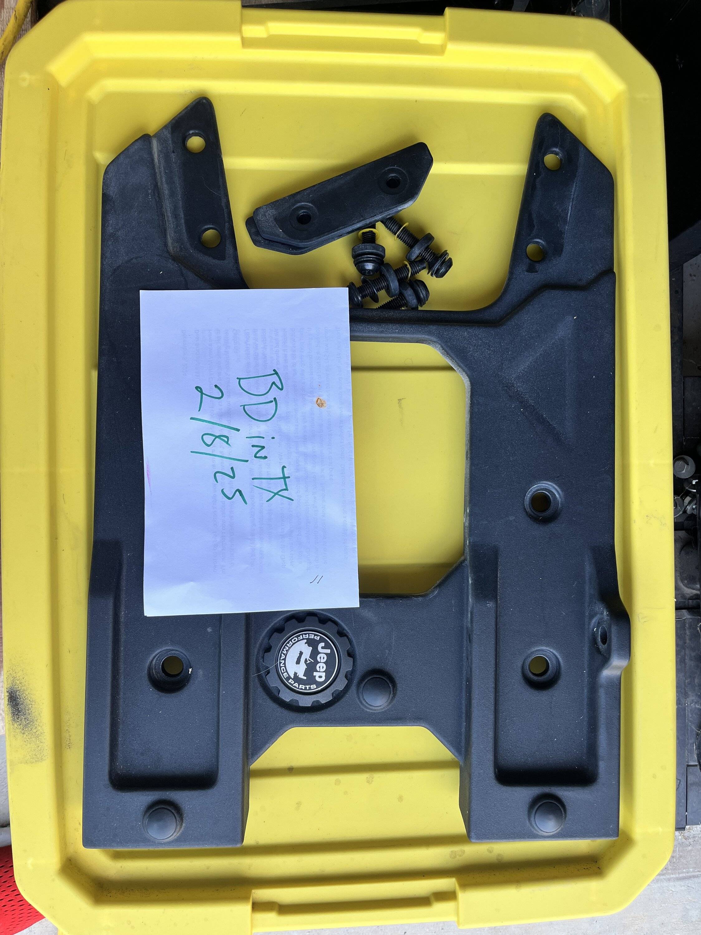 Jeep Wrangler JL Mopar hinge gate reinforcement $200 IMG_3582